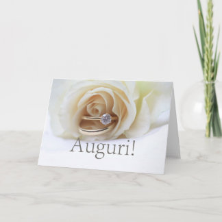 italian  wedding congratulations card