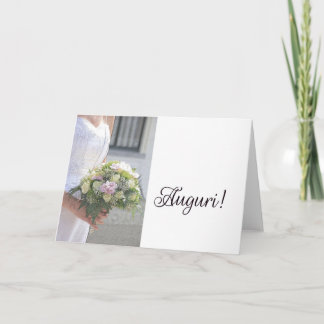 italian  wedding congratulations card