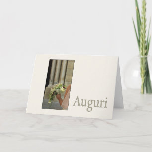 italian wedding congratulations card