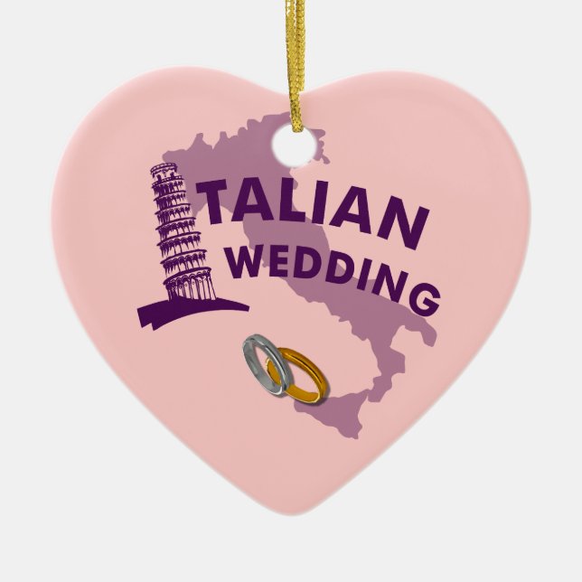 Italian Wedding Ornament (Front)