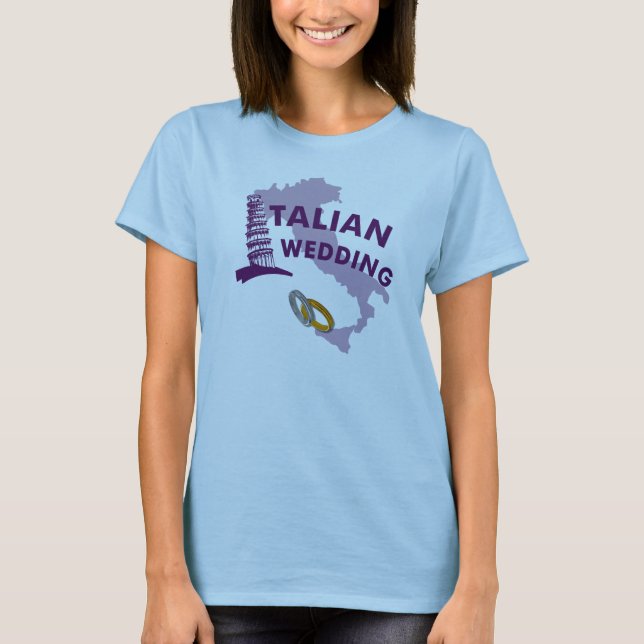 Italian Wedding Womens Italy T-Shirt (Front)
