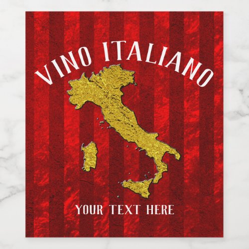 Italian Wine Label Your Text