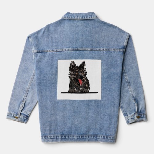 Italian wolf hound  denim jacket