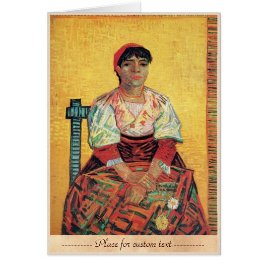 Italian Woman portrait painting Vincent van Gogh (Front)