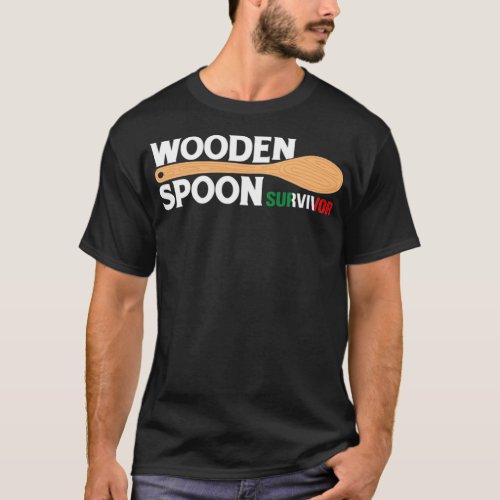 Italian Wooden Spoon Survivor Childhood Memories P T_Shirt