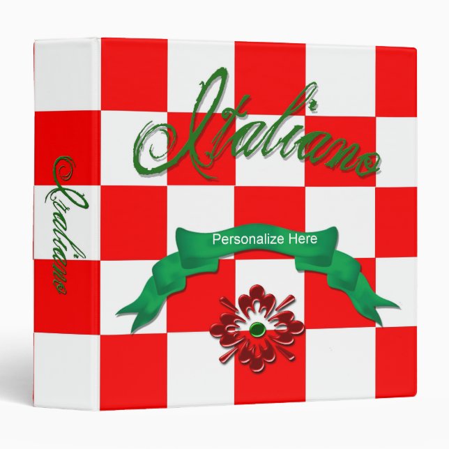 Italiano Checkered Binder (Front/Spine)