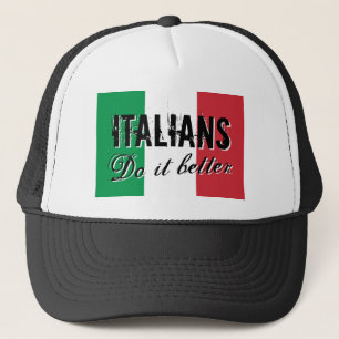 Italians do it better vintage flag trucker hat