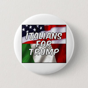 Italians For Trump Button