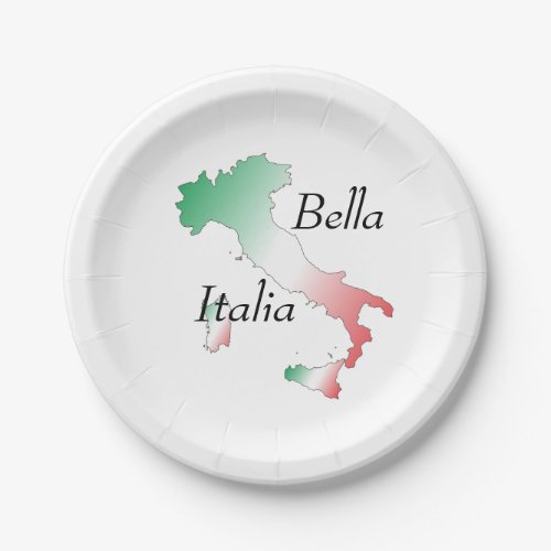 Italien _ Italia Teller Paper Plates