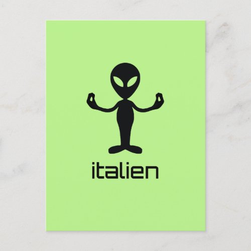 Italien Italian Alien Postcard