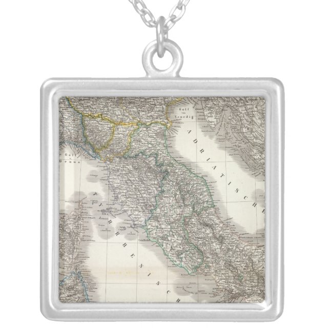 Italien - Italy Silver Plated Necklace (Front)