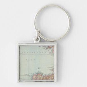 Italien sudliche Halfte, Map of South Italy Keychain