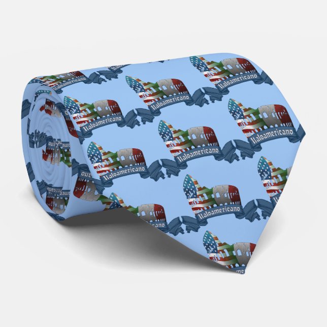 Italoamericano Italian American Tie (Rolled)