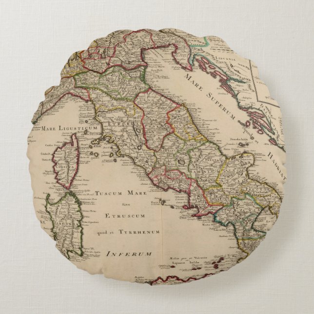 Italy 16 round pillow (Front)