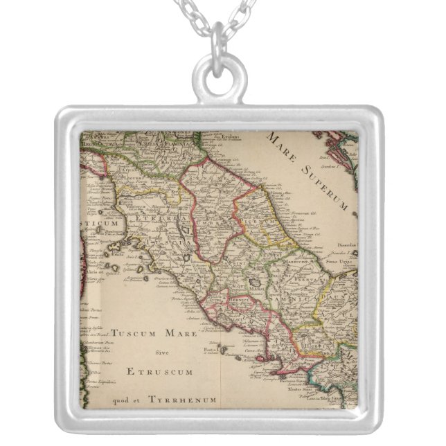 Italy 16 silver plated necklace (Front)