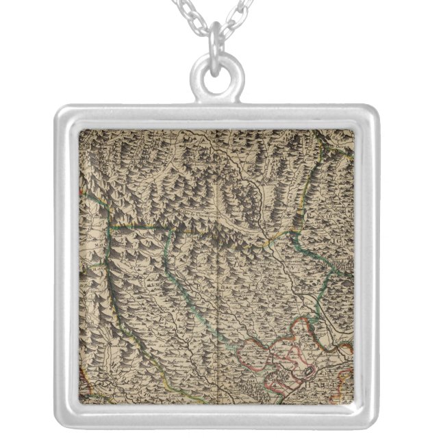 Italy 18 silver plated necklace (Front)