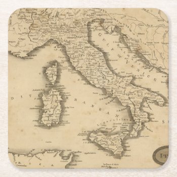 Italy 18 Square Paper Coaster by davidrumsey at Zazzle