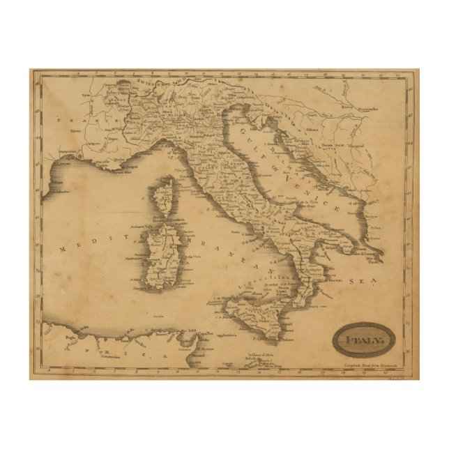 Italy 18 wood wall art (Front)