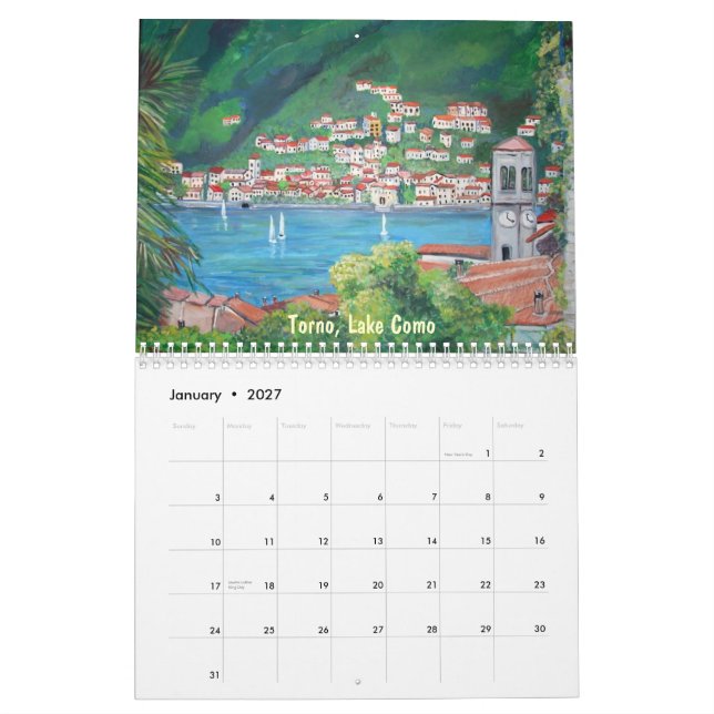 Italy, 2013 Calendar (Jan 2027)