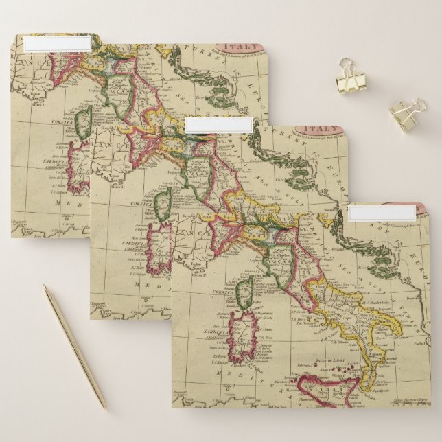 Italy 3 3 file folder (Set)