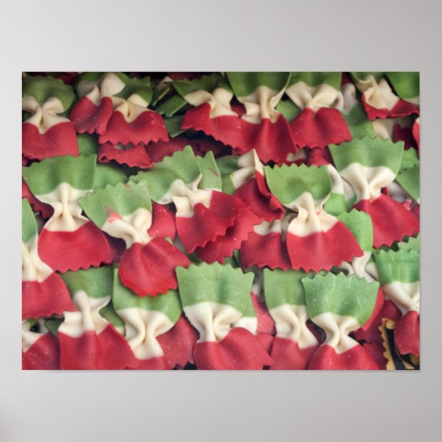 Italy 3 Colored Pasta Poster (Front)