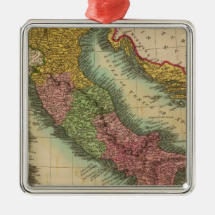 Italy 3 metal ornament