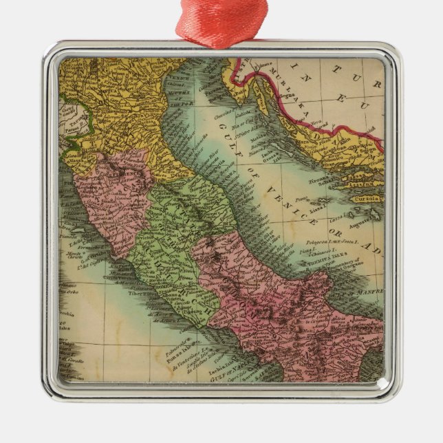 Italy 3 metal ornament (Front)