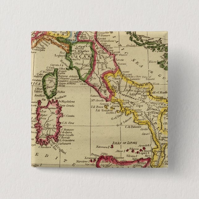 Italy 3 pinback button (Front)