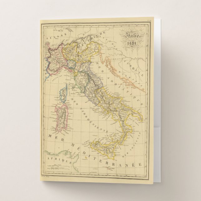 Italy 4 pocket folder (Front)