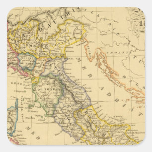 Italy 4 square sticker