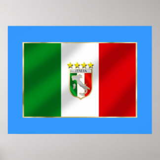 Italy 4 times world champions shirts and gifts poster