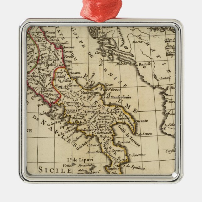 Italy 9 metal ornament (Front)
