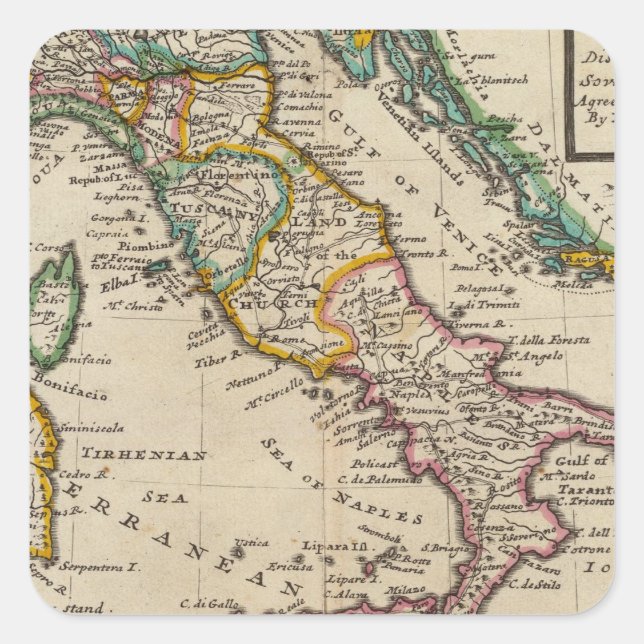 Italy 9 square sticker (Front)