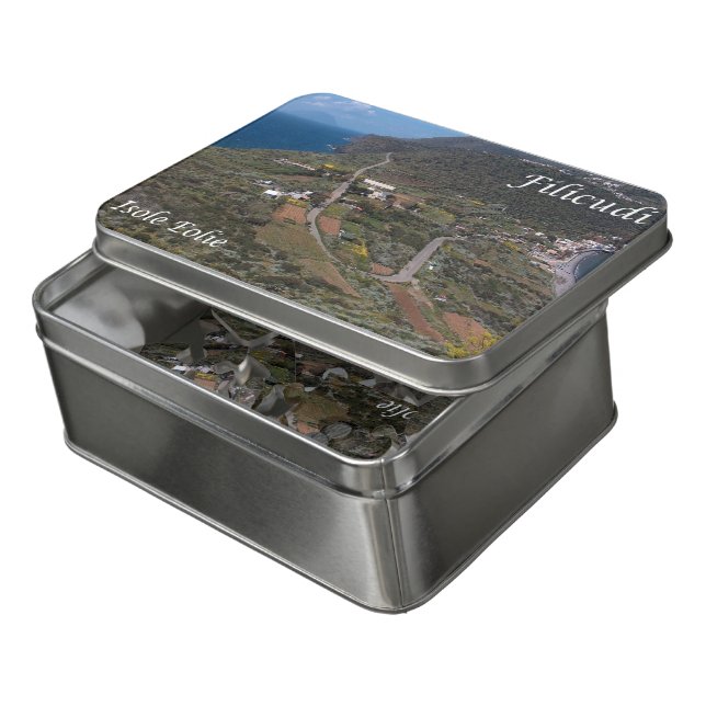 Italy - Aeolian Islands - Filicudi - Jigsaw Puzzle (Lid Open)