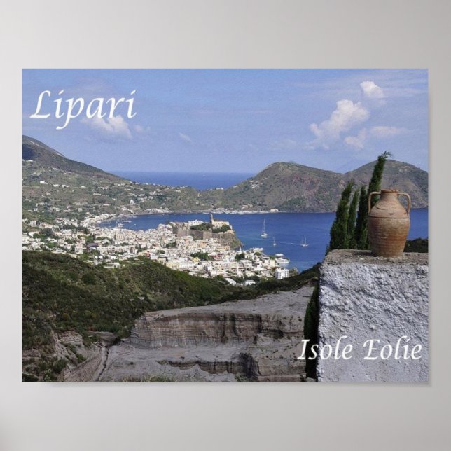Italy - Aeolian Islands - Lipari - Poster (Front)