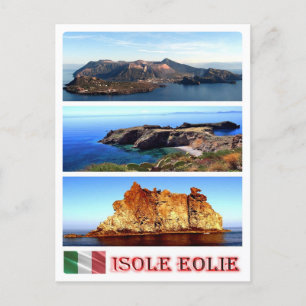 Italy - Aeolian Islands - Mosaic - Postcard