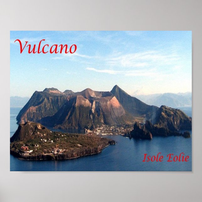 Italy - Aeolian Islands - Stromboli Volcano - Poster (Front)