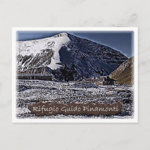 Italy - alpine hut Guido Pinamonti - Dolomiti - Postcard