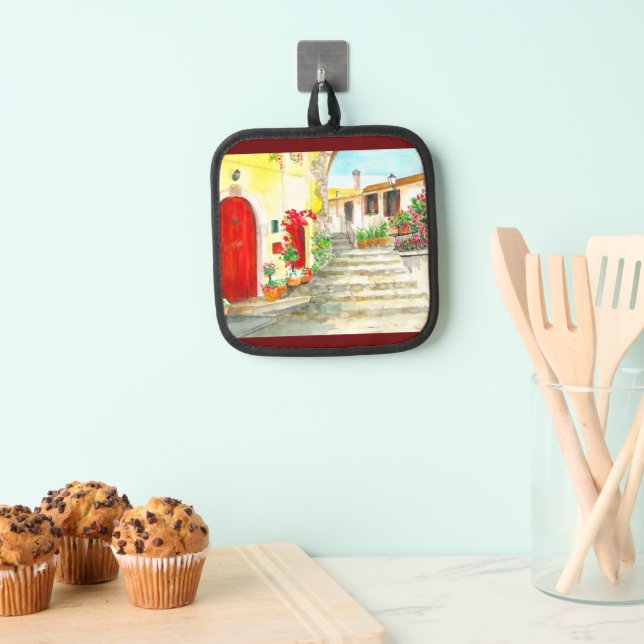Italy, Amalfi Coast, Italian Pot Holder (Insitu(Hanging))