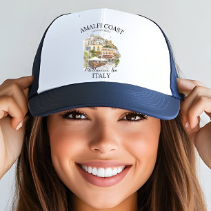 Italy Amalfi Coast Souvenir – La Vita è Bella Trucker Hat
