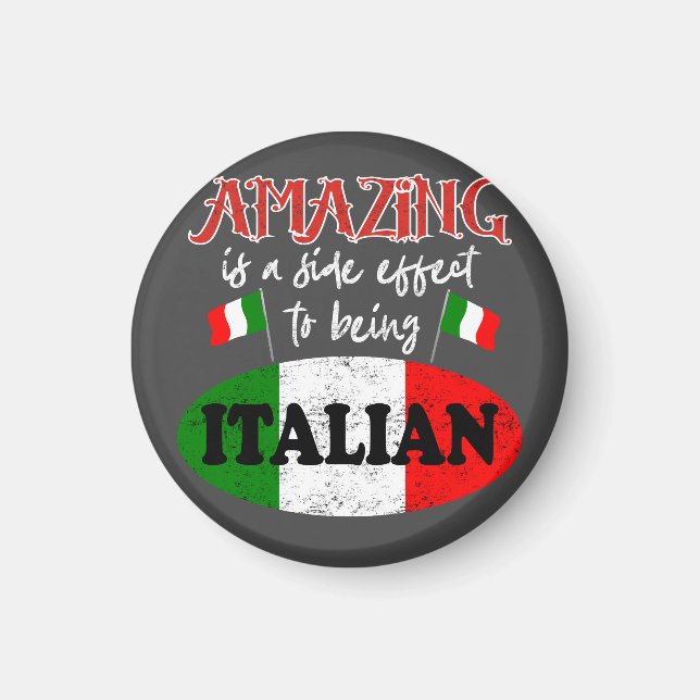 Italy Amazing Italian Proud Funny Sarcastic Humor Magnet (Front)