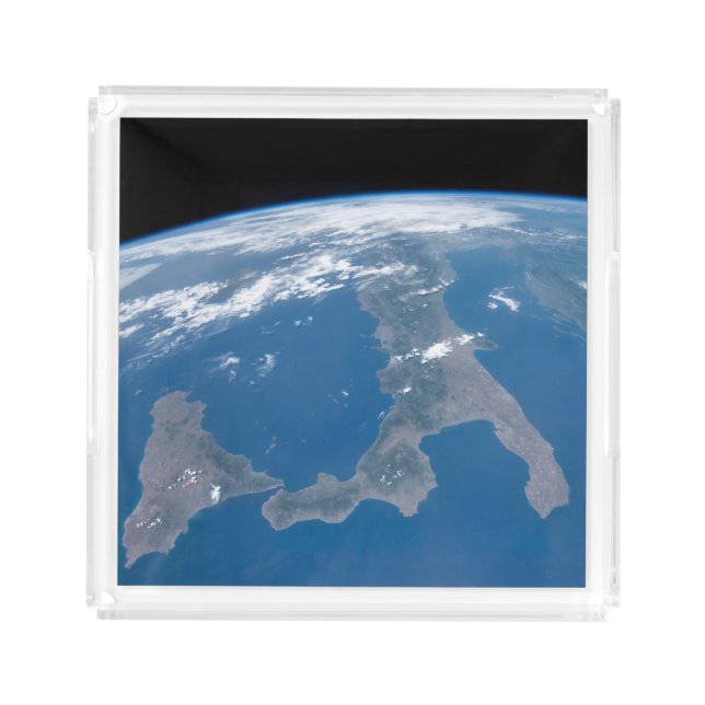 Italy And Its Island Sicily. Acrylic Tray (Front)