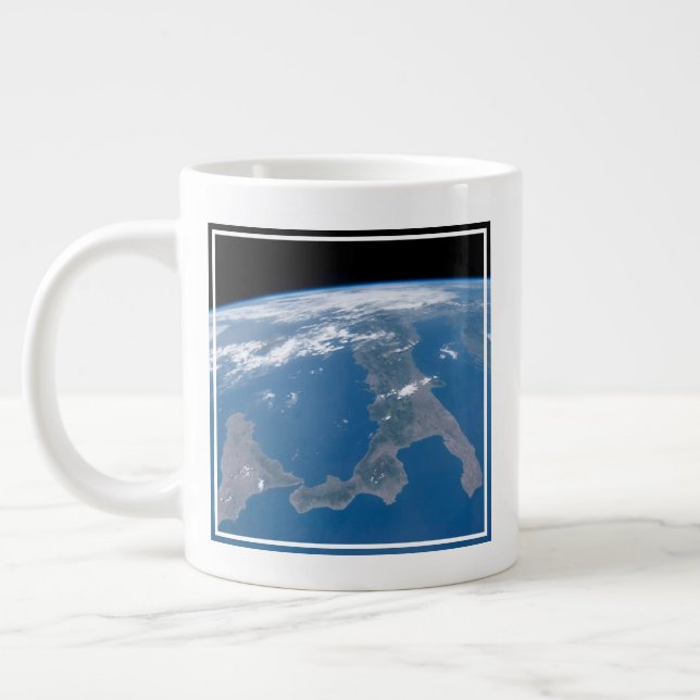 Italy And Its Island Sicily. Giant Coffee Mug (Left)