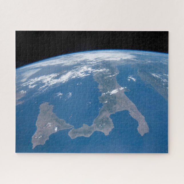 Italy And Its Island Sicily. Jigsaw Puzzle (Horizontal)