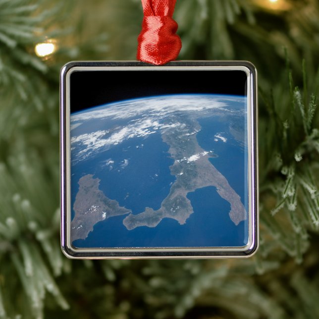 Italy And Its Island Sicily. Metal Ornament (Tree)