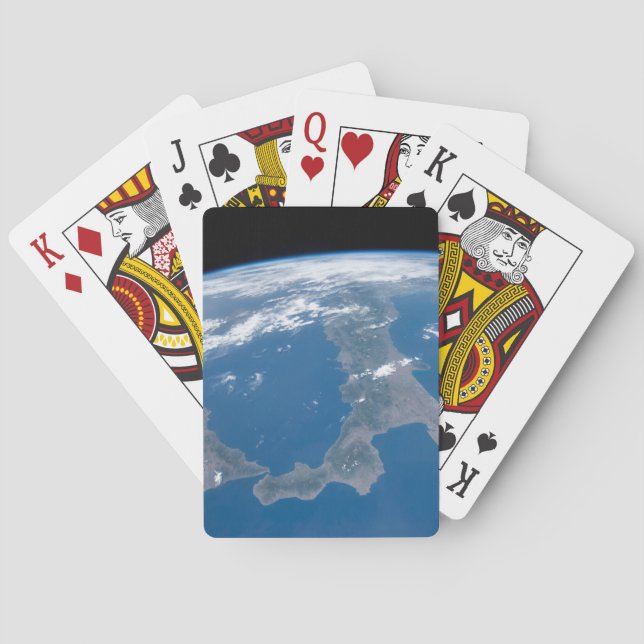 Italy And Its Island Sicily. Poker Cards (Back)
