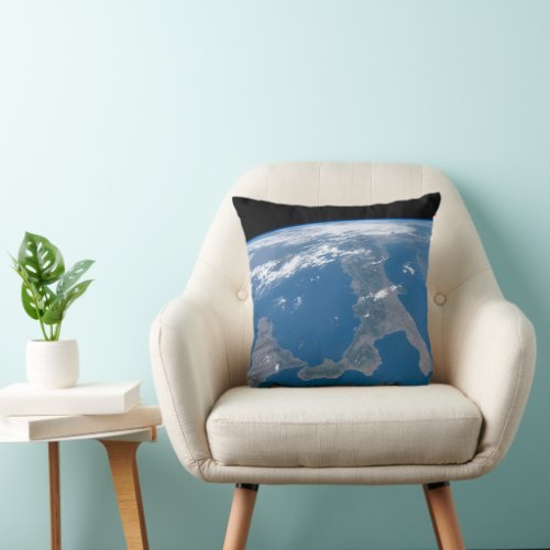 Italy And Its Island Sicily Throw Pillow