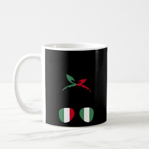 Italy And Nigeria Mix Afro Hair Half Italian Half  Coffee Mug