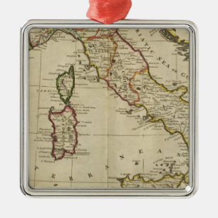Italy, and Sardinia Metal Ornament