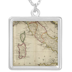Italy, and Sardinia Silver Plated Necklace